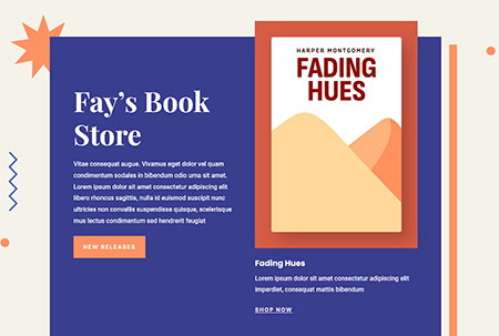 Website for a bookstore