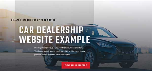 Automobile home page
